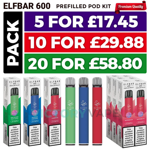Elf bar 600 prefilled - 600,