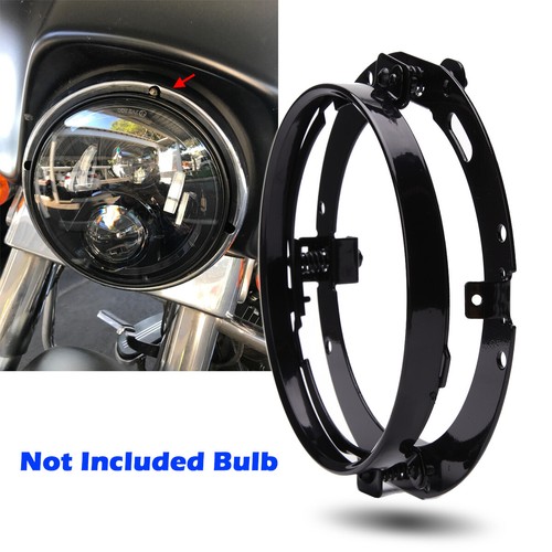 Black round inch - 7, headlight