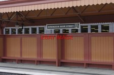 PHOTO  BIRMINGHAM MOOR STREET  RAILWAY STATION CANOPY AND BENCHES