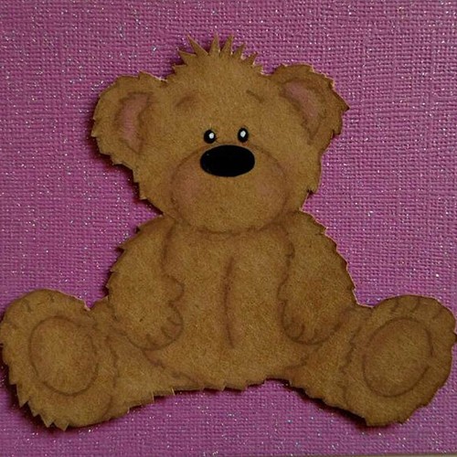 Cute teddy bear - teddy, metal