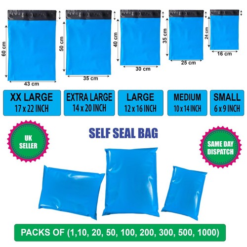 Blue coloured mailing - blue,