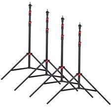 LENCARTA® Professional Tripod Light Stand 2.65 m / 104 inches | Pack Of Four