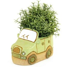 Car stoneware planter clay - stoneware, planter,