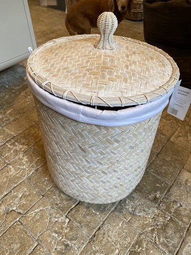 Bamboo linen basket - 40cm, w