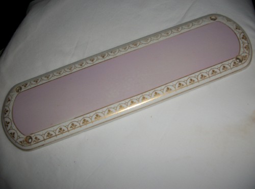 Vintage pink and - gilt, ceramic