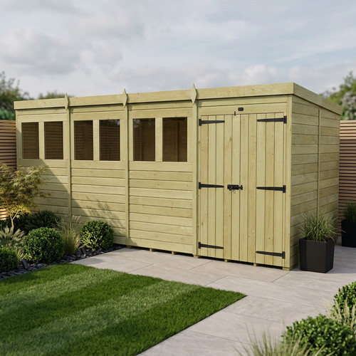 Pent shed double door - 7,