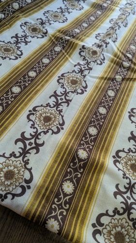 Vintage 1970s brown - brown, floral