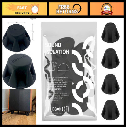 Speaker isolation feet pack - isolation, 4-pack