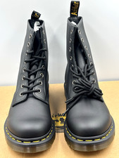 DR MARTENS 1460 BLACK WOMEN'S SOFT NAPPA LEATHER LACE UP BOOTS SIZE UK 7  EU 41