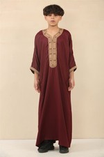 Kid's Boys Burgundy Moroccan
