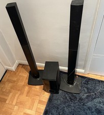 LG Surround Sound Speakers S43T1-S and Subwoofer S43S1-W Home Speaker System