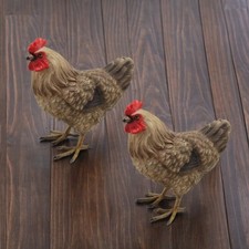 2-PC Gift Set 4.75"H Brown Hen