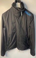 Superdry Professional Black Windcheater Jacket Coat Size Medium Excellent Cond