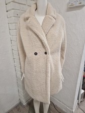Tu Ladies Cream Teddy Coat