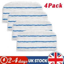 4 x Microfibre Steam Mop Pads for Beldray BEL01097 Multi Surface Steam Cleaner