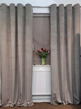 Velvet Eyelet Curtains