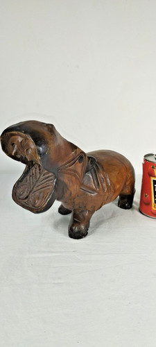 Hippopotamus large wooden - ,