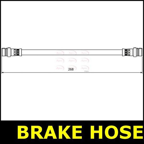 Brake hose rear - rear, 1.4
