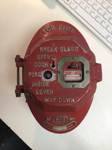Vintage adt fire alarm - vintage,