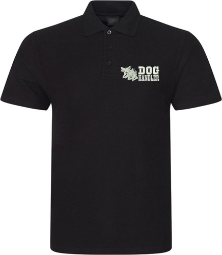 Embroidered dog handler left - embroidered,