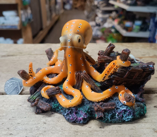 Octopus fish tank ornament - octopus,