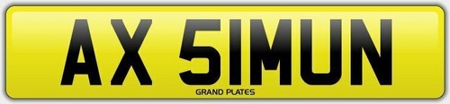 Simon number plate - si,