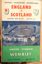 ENGLAND V SCOTLAND WEMBLEY