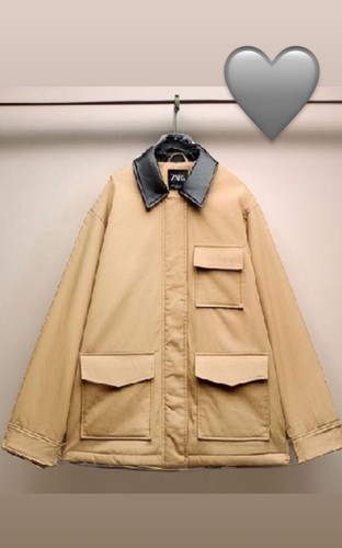 Zara contrast puffer jacket - contrast,