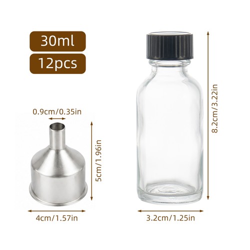 120 240ml transparent - 12, 30/60/120/240ml