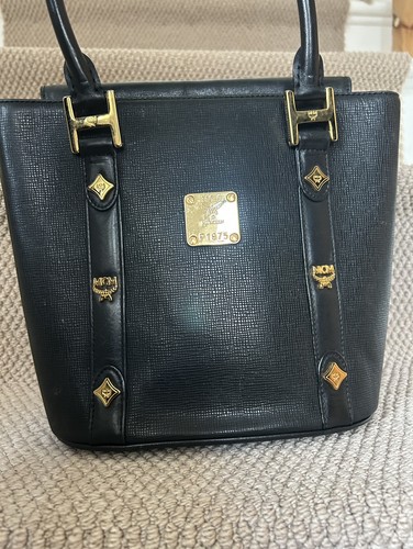 Mcm vintage tote - tote, black
