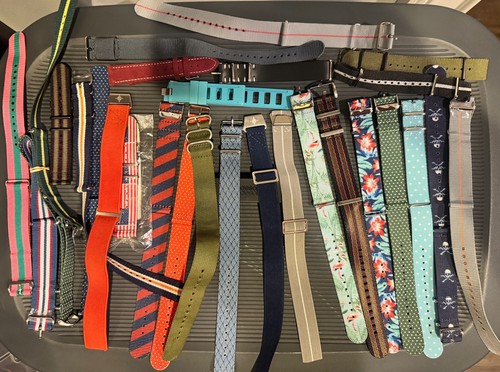 Various size watch straps - watch,