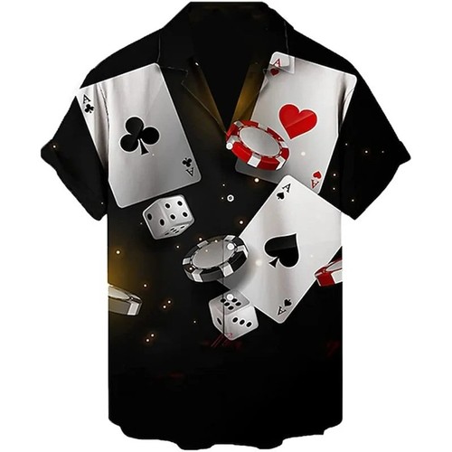 Mens poker playing card - mens, 3d