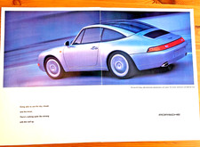 PORSCHE 911 993 TARGA 1990s - FRAMEABLE COLLECTIBLE ORIGINAL CLASSIC CAR ADVERT