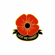2 x Poppy Iron on Screen Print patch for fabric Machine Washable Lest We Forget