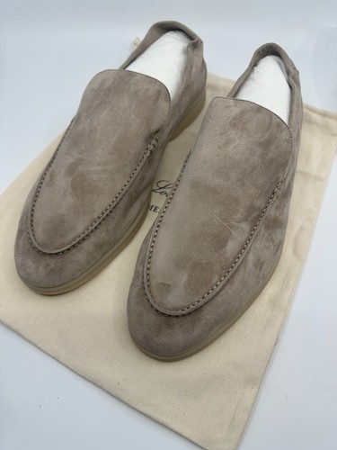 Beige suede loro - suede, piana