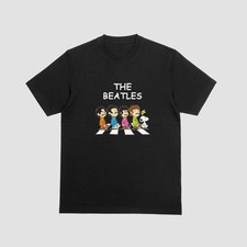 Snoopy Beatles Abbey Road Tshirt John Lennon Paul McCartney George Ringo Tee 077