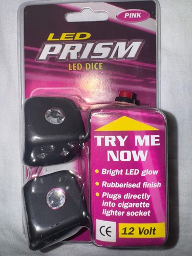 Led prism light dice - dice, car