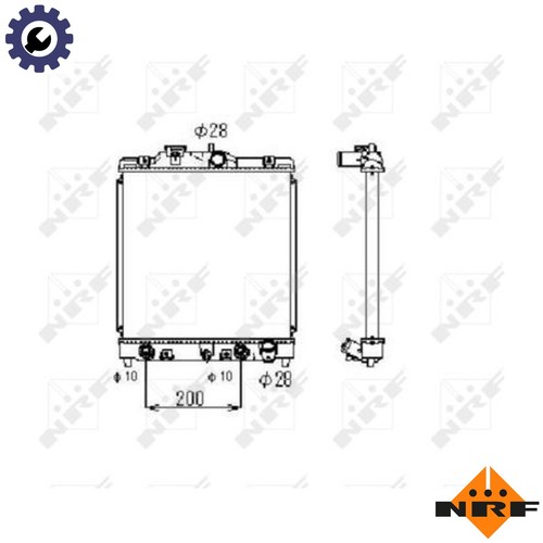 Radiator engine cooling 516356 - radiator,