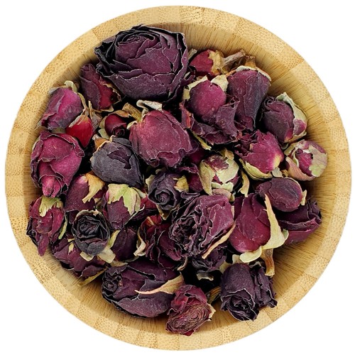 Dried red rose - buds,