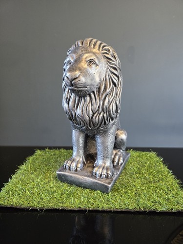 Stone garden lion statue - garden,