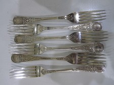 6 x RETRO  FANCY FORKS Cutlery
