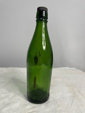 Vintage Green Beer  Bottle The city Brewery Exeter With original screw stopper