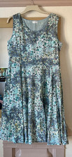 Nomads Green & Blue Floral Summer Dress Size 18