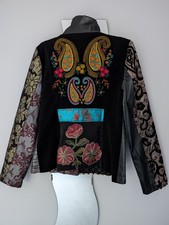 Desigual Brocade Jacquard & Embroidered Jacket : New Size 42 BNWT
