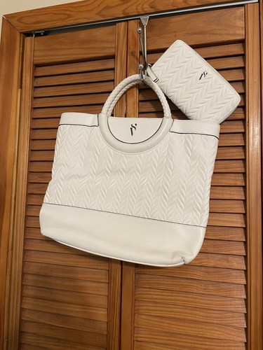 White purse wallet set - white,