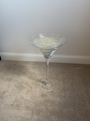 Glass wedding vase centrepiece - glass,