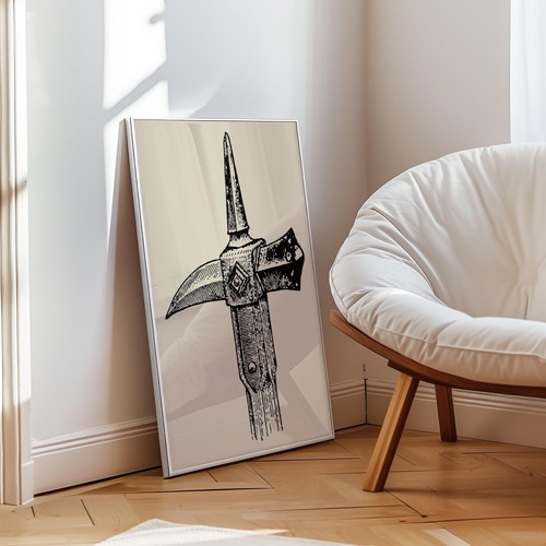 Medieval war hammer poster - medieval,