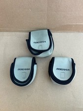 3x Scierra Neoprene Fly Fishing Reel Cases / Bag / Pouch Green Size Large