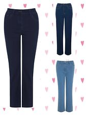 Ex Bonmarche Sara Straight Leg Super Stretchy Jeans 4 Colours Sizes 22 24 26 28