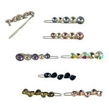 Metal hair clips slide Crystal